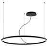 61W pakabinamas šviestuvas VERDI, Ø127cm, 3000K, juodas, 4224200