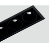 6,3W LED įleidžiamas šviestuvas FOSTER REC 3, juodas, 3000K