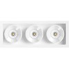 6,3W LED įleidžiamas šviestuvas Juodas FOSTER REC 3, baltas, 3000K
