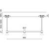 6,3W LED pakabinamas šviestuvas ART MODULAR 3, juodas, 3000K, 80cm, DALI
