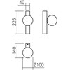 6,3W LED sieninis šviestuvas GOJI, matinės aukso sp., 3000K, 01-4336