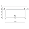 6,3W pakabinamas šviestuvas ART 5M, juodas, 3000K, DALI