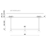 6,3W LED pakabinamas šviestuvas ART MODULAR 3, šlifuoto vario sp., 3000K, 80cm