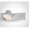 6+4W LED sieninis šviestuvas, baltas, 3000K, 65147/W/W