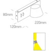 6+4W LED sieninis šviestuvas, baltas, 3000K, 65147A/W/W