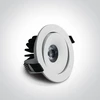6,5W LED įleidžiamas pakreipiamas šviestuvas, baltas, 3000/3500/4000K, IP54, 11107P/W/V