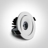 6,5W LED įleidžiamas pakreipiamas šviestuvas, baltas, 3000K, 11107P/W/W