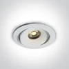 6,5W LED įleidžiamas pakreipiamas šviestuvas, baltas, 3000/3500/4000K, IP54, 11107P/W/V