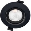 6,5W LED įleidžiamas pakreipiamas šviestuvas PT 08, matinės juodos sp., 4000K