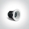 6,5W LED įleidžiamas šviestuvas, baltas, 3000/3500/4000K, 10107K/W/V