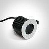 6,5W LED įleidžiamas šviestuvas, baltas, 3000K, 10107H/W/W