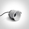 6,5W LED įleidžiamas šviestuvas, baltas, 3000K, 10107WD/W/W