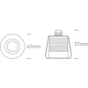 6,5W LED įleidžiamas vidaus/lauko šviestuvas, juodas, 3000/3500/4000K, IP65, 10107MD/B/V