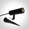 6,5W LED įsmeigiamas šviestuvas, juodas, 3000K, 36°, dimeriuojamas, IP65, 67538B/B/W