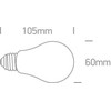 6,5W LED lemputė, dimeriuojama, E27, 2200K, 9G03RAD/A/E