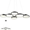 65W LED pakabinamas šviestuvas CRONOS, juodas, 3000K, dimeriuojamas, 01-2547