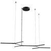 65W LED pakabinamas šviestuvas STICK, juodas, 3000K, dimeriuojamas, 01-2797