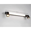 Trio 6.5W LED sieninis šviestuvas ENRICO, juodas, 2300/3000/4000K, su 2xGU10 šviestuvėliais, IP44
