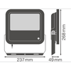 65W Prožektorius PHOTOCELL, su foto rėle, 4000K, IP65, juodas