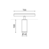 6,5W šviestuvas į magnetines sistemas TOP, baltas, 3000K
