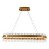 68W LED pakabinamas šviestuvas, aukso sp., 3000K, dimeriuojamas, 22041