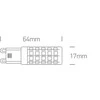 Bikuvalt 6W LED lemputė, G9, 3000K, 7106ALG/W
