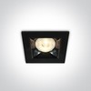 6W LED įleidžiamas šviestuvas, juodas, 3000K, 50106B/B/W