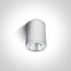 6W LED cilindro formos šviestuvas, baltas, 3000K, 67138C/W/W