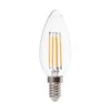 Bikuvalt 6W LED filamentinė lemputė, E14, žvakės formos, 6500K