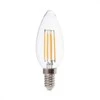 V-tac 6W LED filamentinė lemputė, E14, žvakės formos, skaidri, 3000K