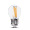 V-tac 6W LED filamentinė lemputė, E27, G45, 4000K