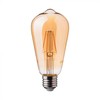 V-tac 6W LED filamentinė lemputė, ST64, E27, gintaro sp. stiklu, 2200K