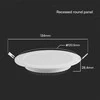 6W LED įleidžiama panelė, balta, 3000/4000/6500K, CREE LED chip