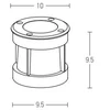 6W LED įleidžiamas į žemę lauko šviestuvas, plieno sp., 3000K, E189