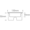 6W LED įleidžiamas į žemę šviestuvas, plieno sp., 3000K, IP67, dimeriuojamas, 69076B/W