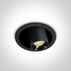 6W LED įleidžiamas reguliuojamas šviestuvas, juodas, 3000K, 11106T/B/W
