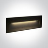 7W LED įleidžiamas sieninis lauko šviestuvas, juodas, 3000K, 68068C/B/W