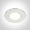 6W LED įleidžiamas šviestuvas, 3000K, 10106P/W/W