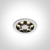 6W LED įleidžiamas šviestuvas, baltas, 3000K, 10106X/W/W