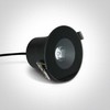 6W LED įleidžiamas šviestuvas, juodas, 3000K, IP65, 10106V/B/W
