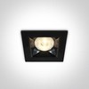 6W LED įleidžiamas šviestuvas, juodas, 3000K, 50106B/B/W