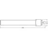 Osram 6W LED lemputė DULUX, G23, baltos matinės sp., 4000K