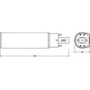 Osram 6W LED lemputė DULUX, G24q-1, baltos matinės sp., 3000K