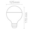 6W LED lemputė, E27, 2700K, ACB62605
