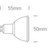 6W LED lemputė, GU10, 4000K, 7306CG/C