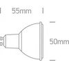 Bikuva.lt 6W LED lemputė, GU10, juoda, 3000K, 7306CBG/W