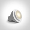 6W LED lemputė, GU10, MR16, 3000K, su filtru nuo akinimo, 7306CHG/W/W
