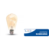 6W LED lemputė V-TAC, E27, ST64, 2200K (šiltai balta), gintaro spalvos stiklas, filamentinė, SAMSUNG LED chip