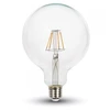6W LED lemputė V-TAC, G125, E27, 6400K (šaltai balta)