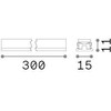 6W LED šviestuvas į magnetinės sistemos STICK bėgelį, juodas, 2700K, dimeriuojamas, 344980